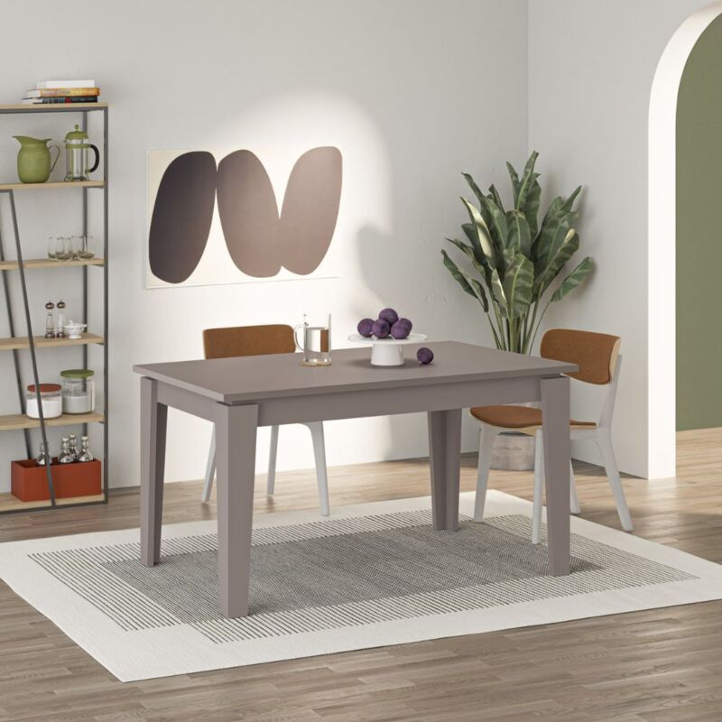 foto del prodotto tavolo allungabile 140 190x80x75,5 cm tolmen light mocha tortora