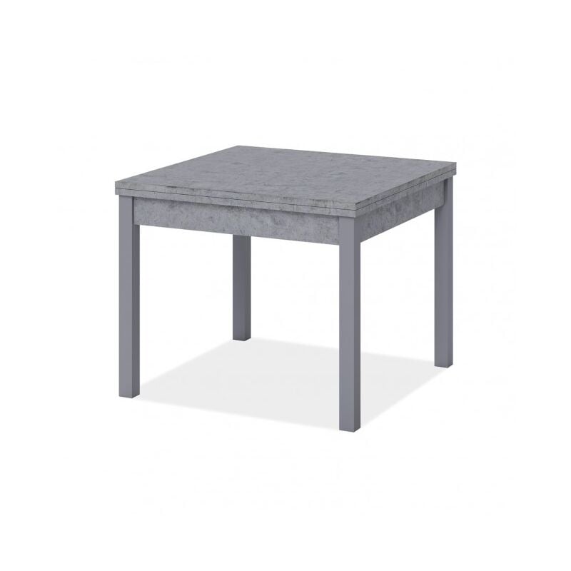 foto del prodotto tavolo allungabile 90 x 90 cm cemento - sora