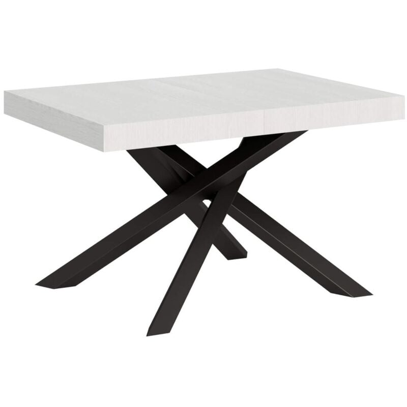 foto del prodotto tavolo allungabile 90x120 224 cm volantis telaio antracite bianco frassino