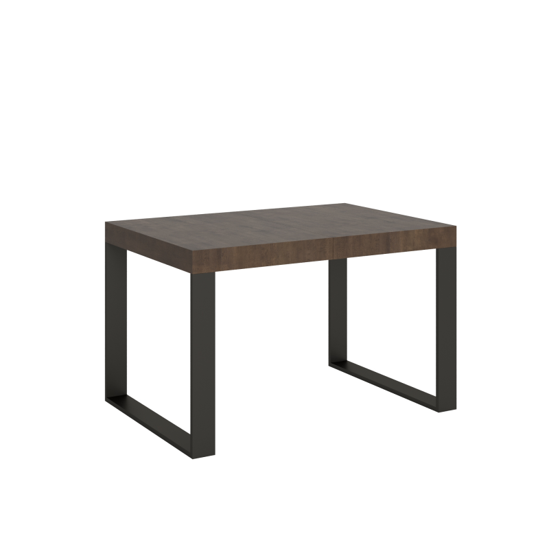 foto del prodotto tavolo allungabile 90x130 390 cm tecno premium telaio antracite noce
