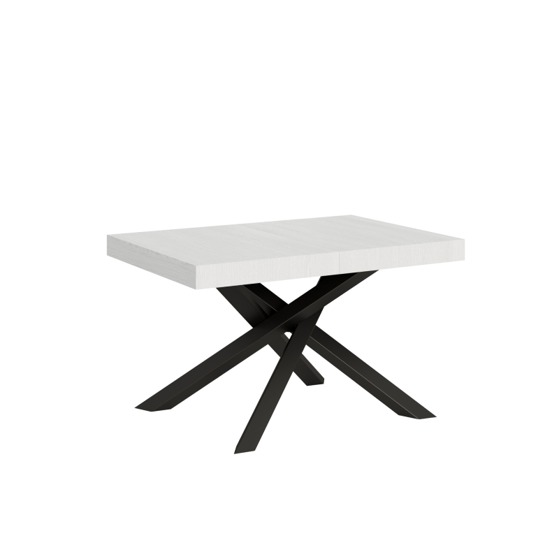 foto del prodotto tavolo allungabile 90x140 244 cm volantis telaio antracite bianco frassino