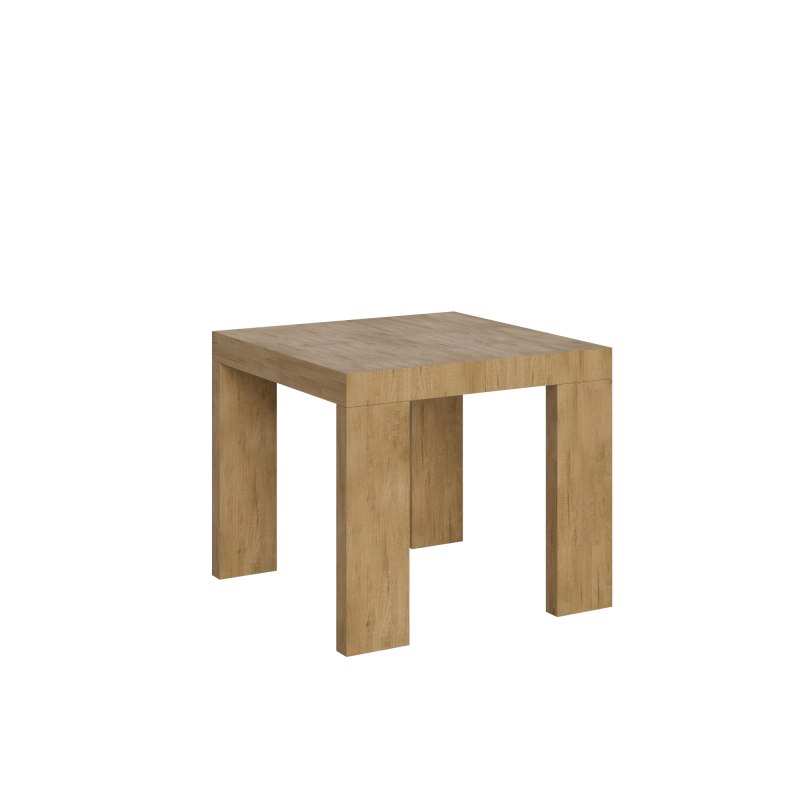 foto del prodotto tavolo allungabile 90x90 246 cm roxell quercia natura