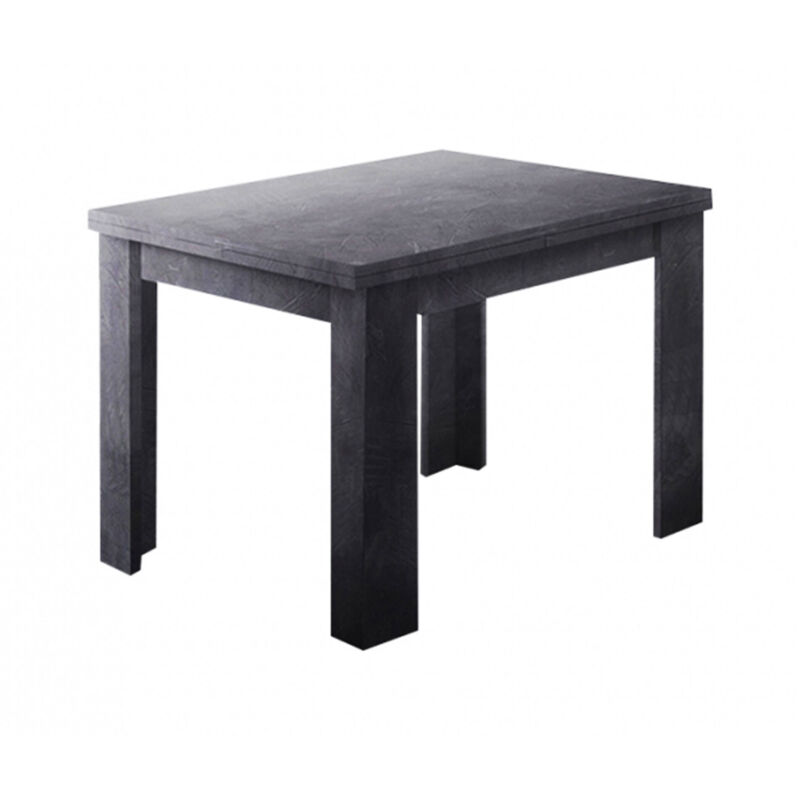 foto del prodotto tavolo allungabile airin, consolle ausiliare da cucina, tavolo allungabile, 100 made in italy, cm 90x90h75, ardesia dmora