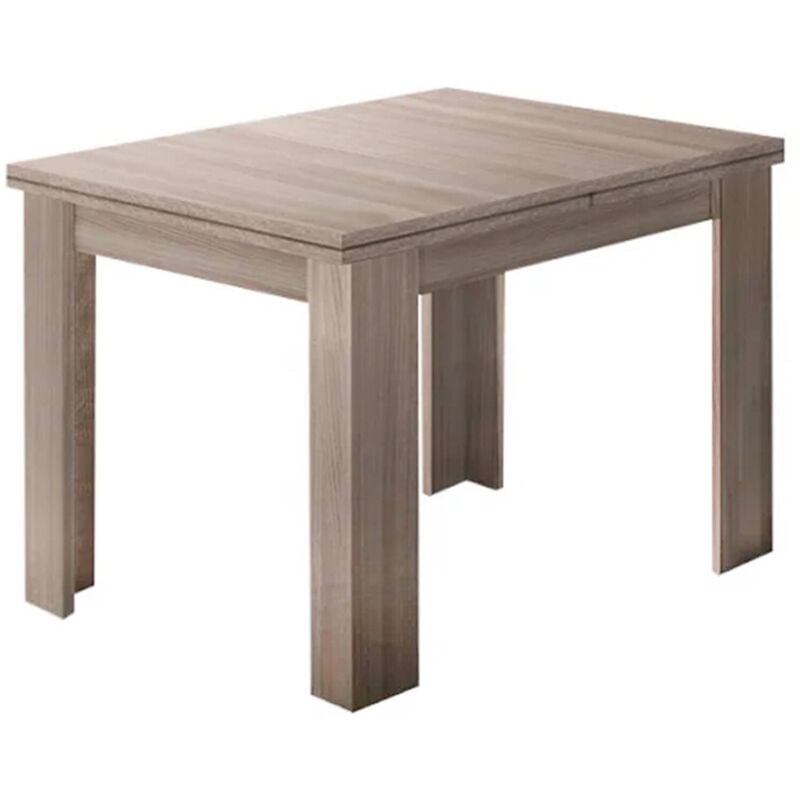 foto del prodotto tavolo allungabile airin, consolle ausiliare da cucina, tavolo allungabile, 100 made in italy, cm 90x90h75, olmo perla dmora