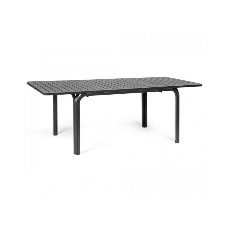 foto del prodotto tavolo allungabile alloro 100 x 140 210 cm da giardino in dureltop e alluminio antracite nardi