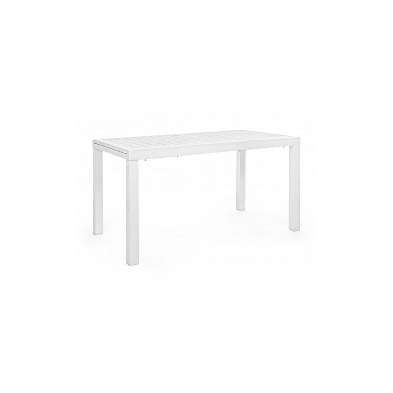 foto del prodotto tavolo allungabile bianco in alluminio stile classico cm 140 210x77