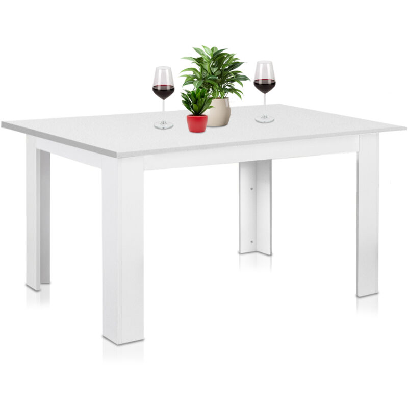 foto del prodotto tavolo allungabile cucina sala pranzo da 90 a 120 x60x78cm bianco estensibile