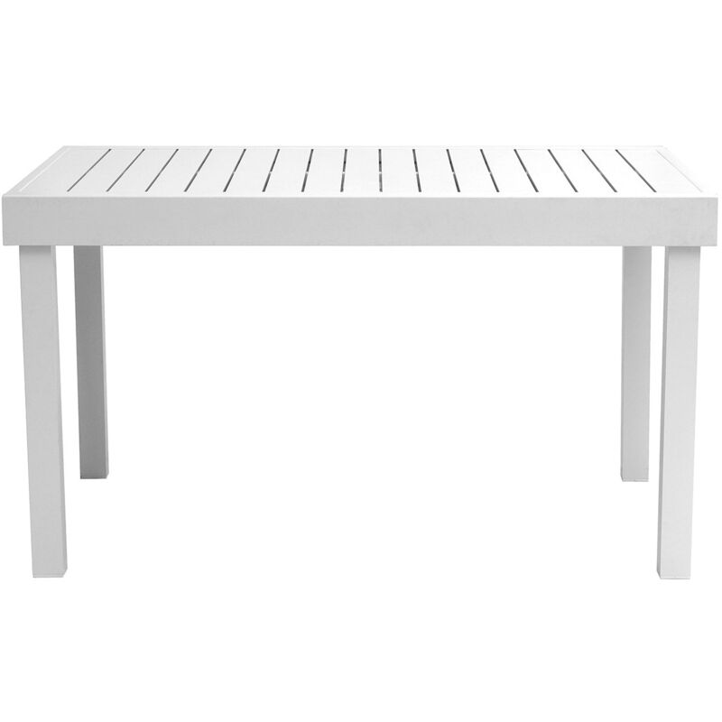 foto del prodotto tavolo allungabile da giardino 135 270x90x75 cm montecatini in alluminio bianco