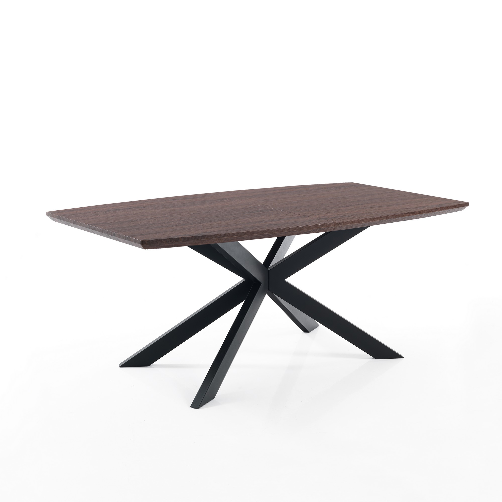 foto del prodotto tavolo allungabile effetto legno finitura noce cm. h.76xp.90xl.160 210