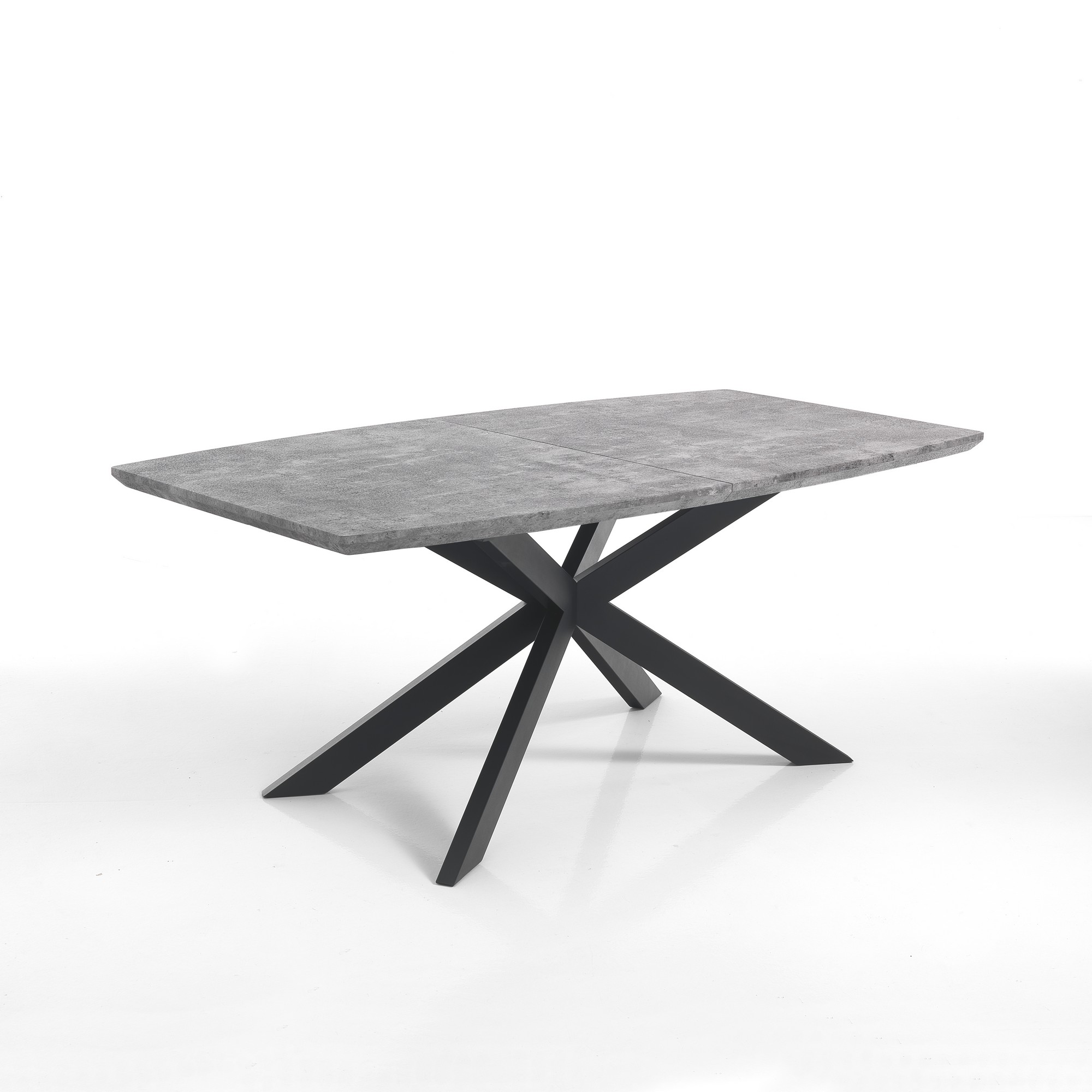 foto del prodotto tavolo allungabile effetto legno grigio cm. h.76 x p.90 x l.160 210