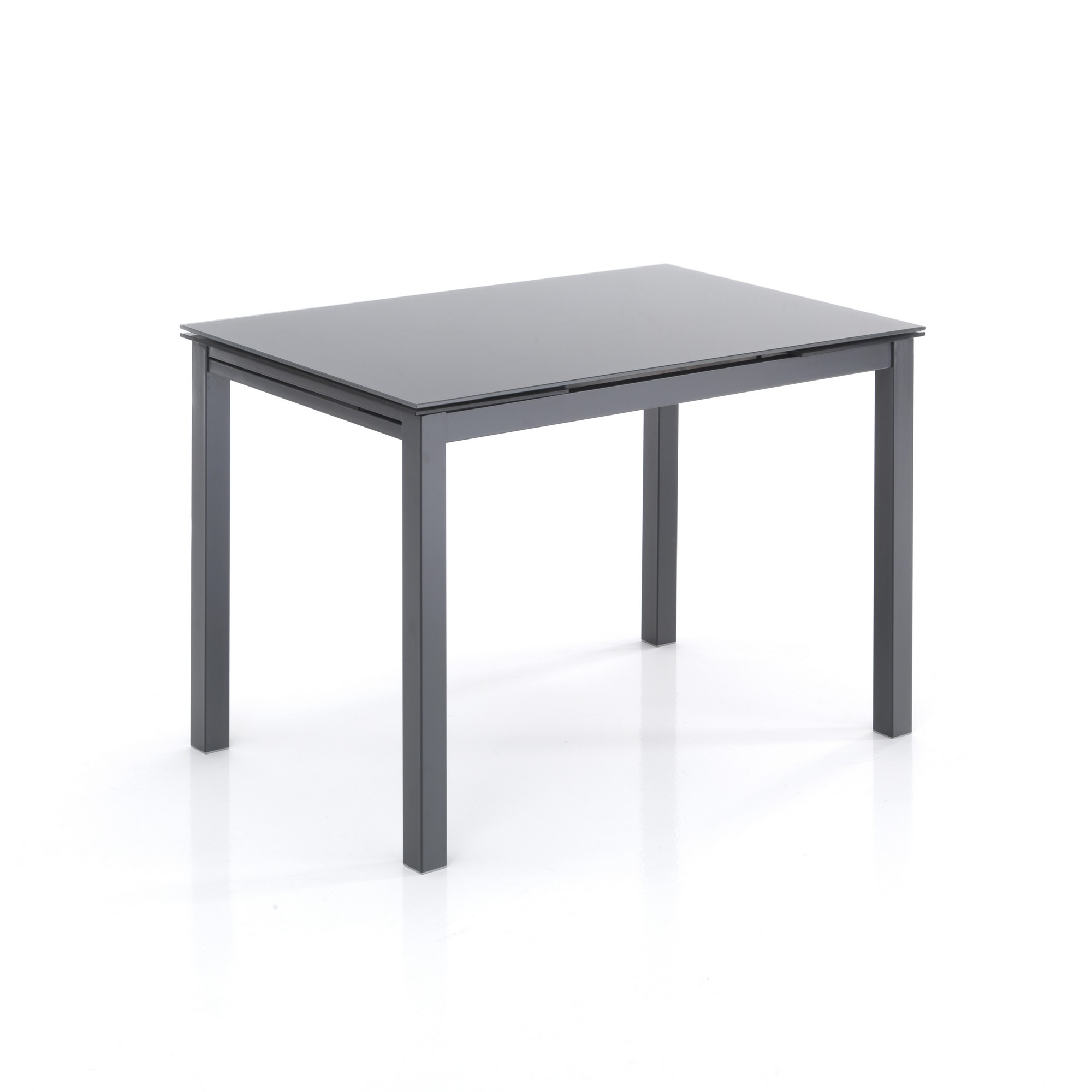 foto del prodotto tavolo allungabile in vetro temprato grigio cm. h.76 x l.110 x p.70
