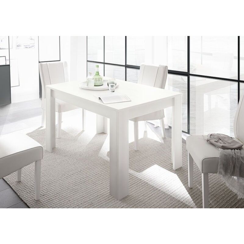 foto del prodotto tavolo allungabile linea clear in bianco opaco