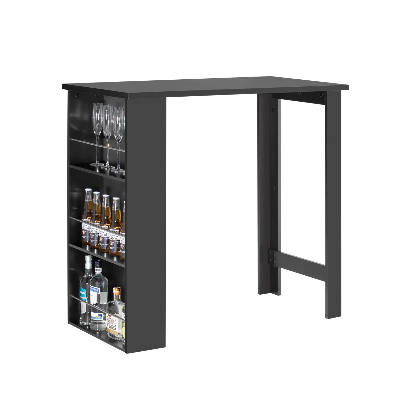 foto del prodotto tavolo alto da bar moderni,bancone stile bar,tavolo cucina nero fwt17 sch