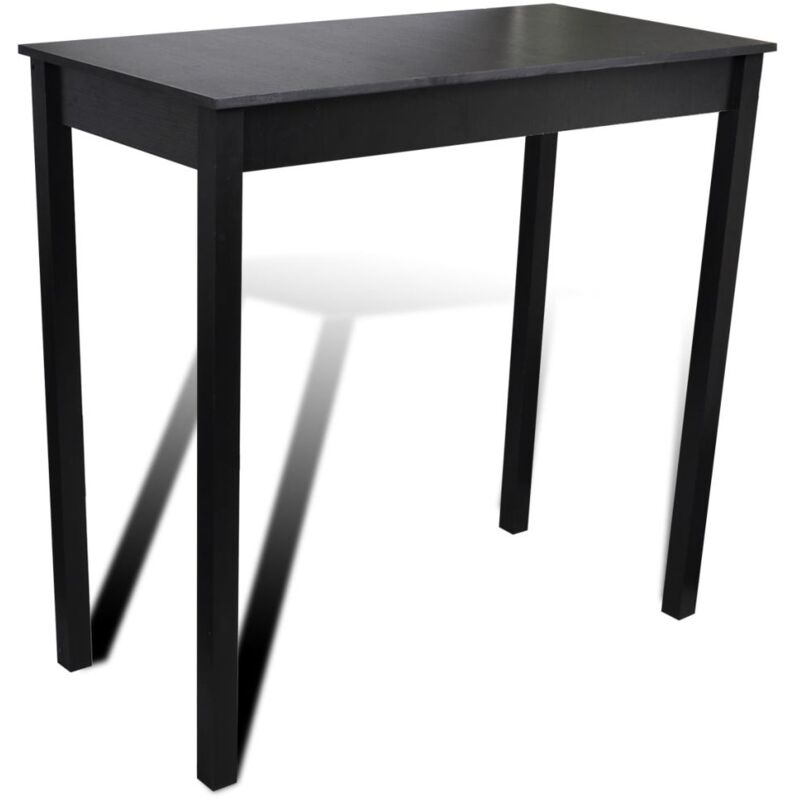 foto del prodotto tavolo alto da bistrot nero mdf 115 cm