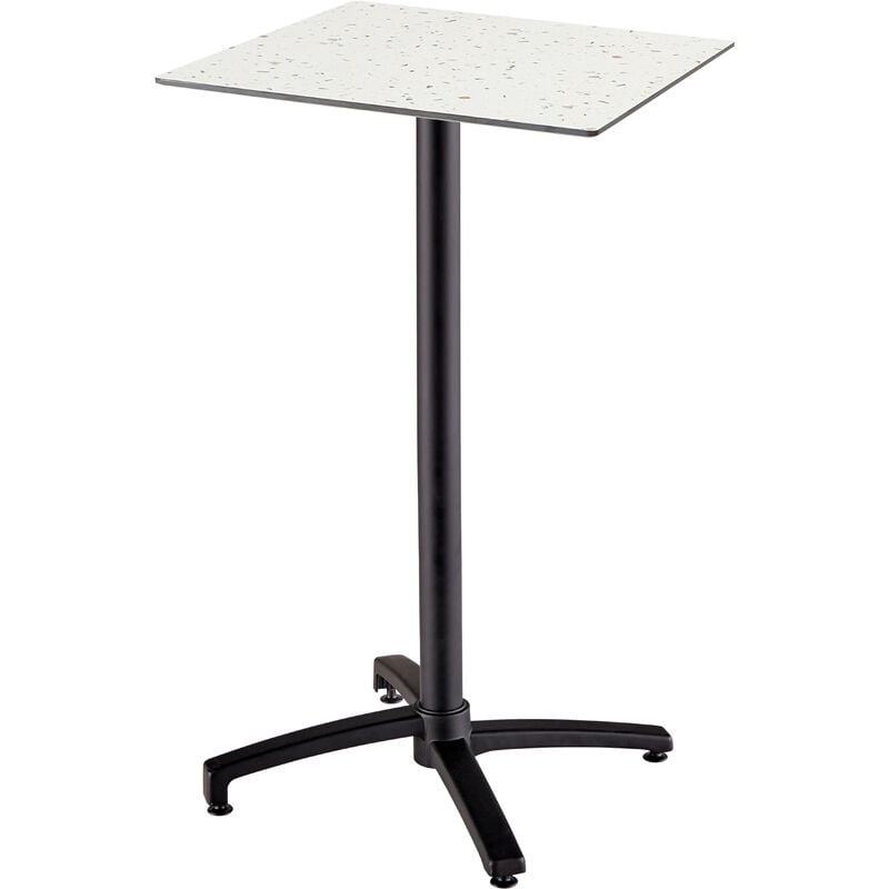 foto del prodotto tavolo alto da giardino 60x60 cm inclinabile in laminato terazzo