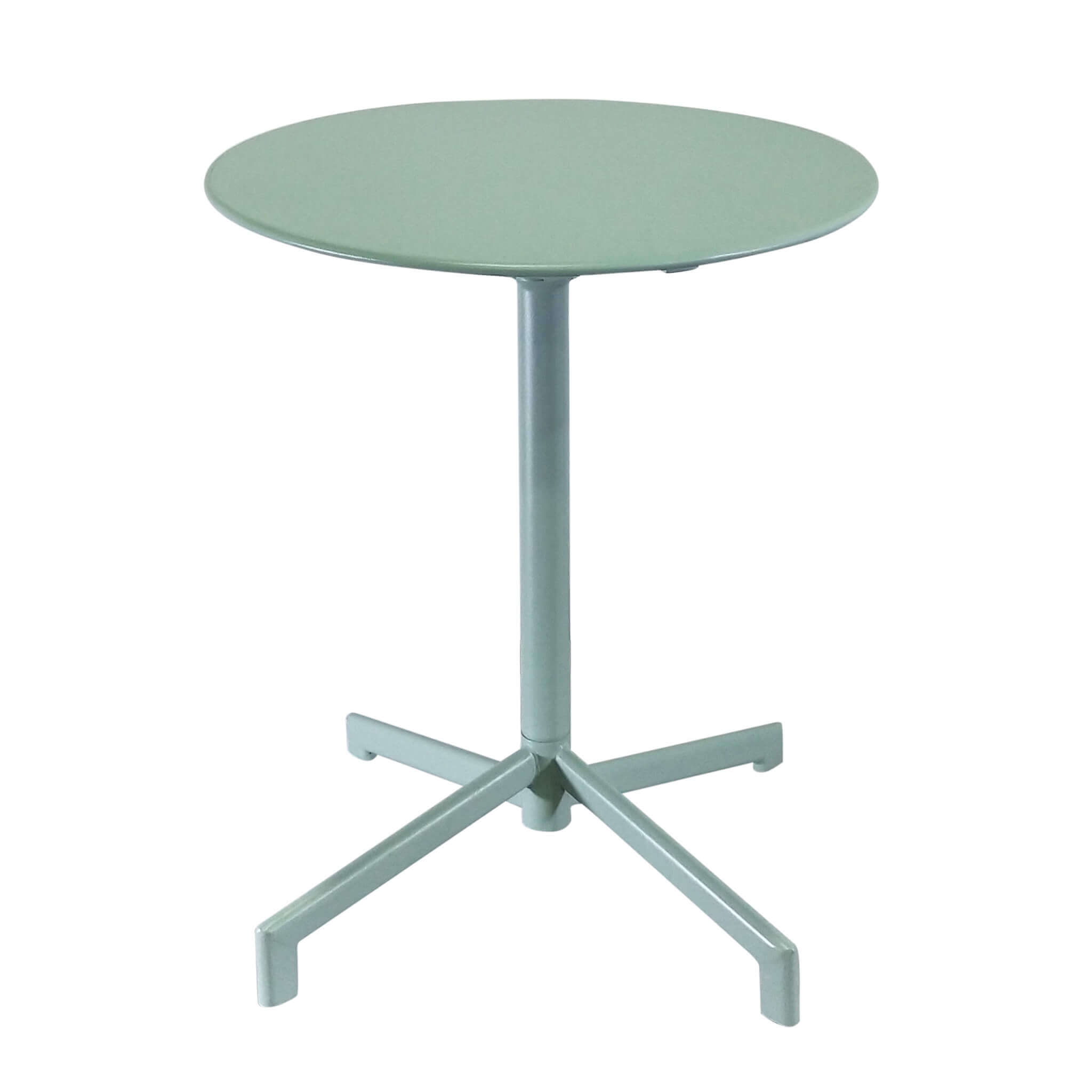 foto del prodotto tavolo alto vega in acciaio tondo 60 x h74 cm in colore verde chiaro