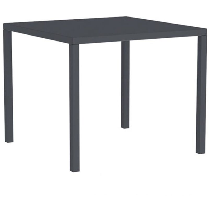 foto del prodotto tavolo autolivellante ed impilabile quatris in acciaio per bar e ristoranti made in italy bianco 70 x 70 cm