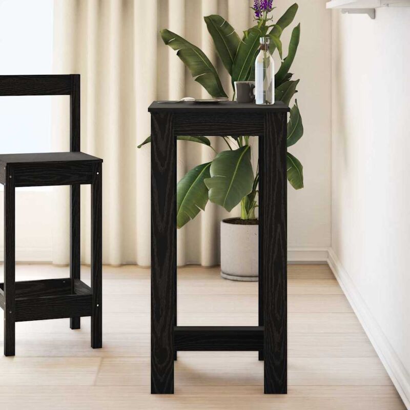 foto del prodotto tavolo bar in legno ingegnerizzato nero 51x50x103,5 cm vidaxl