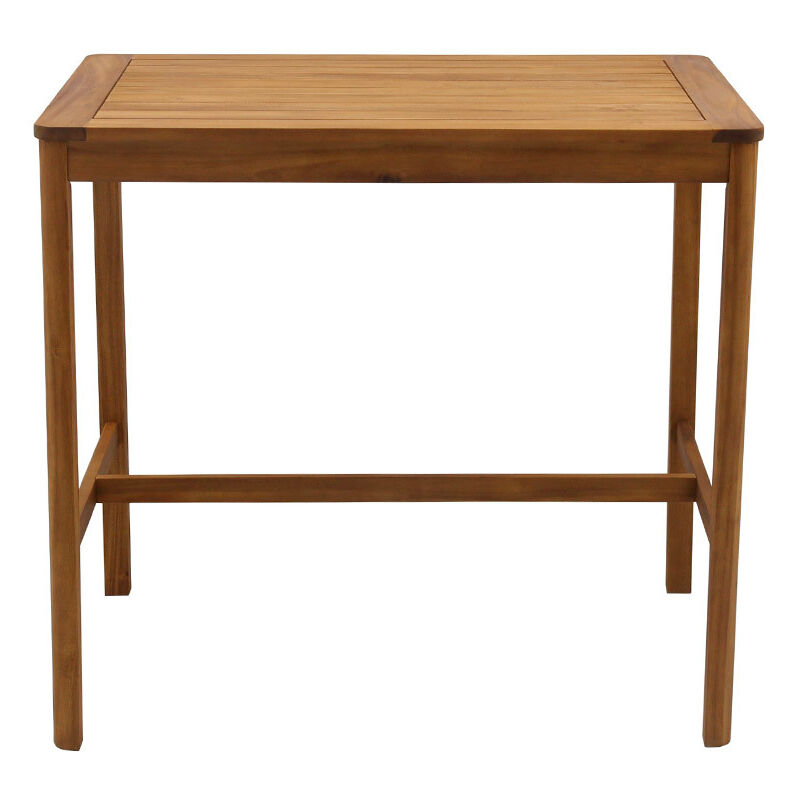 foto del prodotto tavolo bar per giardino rettangolare in legno massello l120 cm akis