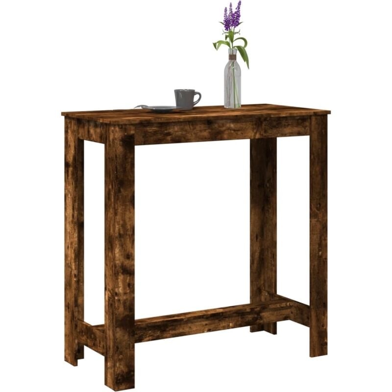 foto del prodotto tavolo bar rovere artigianale 102x50x103,5 cm legno multistrato vidaxl
