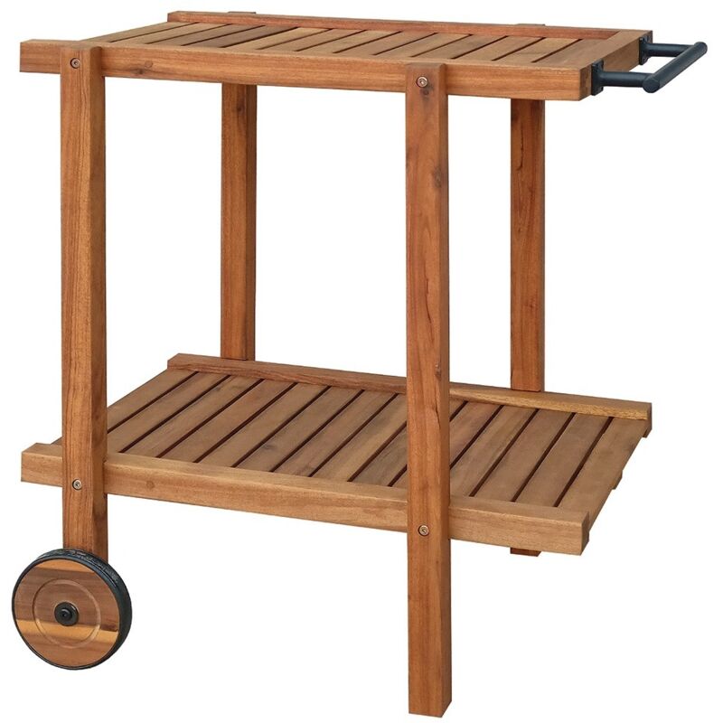 foto del prodotto tavolo carrello da giardino sens line toby 76x50x77 cm acacia fsc 100 