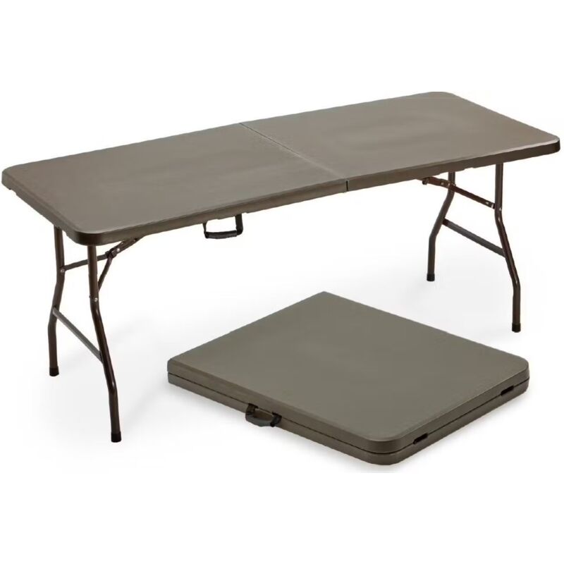 foto del prodotto tavolo catering pieghevole 180x76x74cm moka