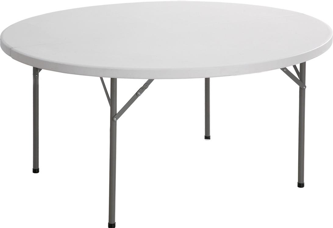 foto del prodotto tavolo catering rotondo pieghevole 154 cm tosini bianco cz154