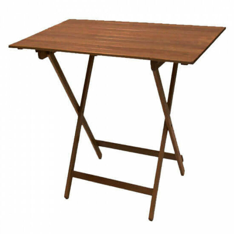 foto del prodotto tavolo chiudibile 60x100 cm in legno di faggio eventuality brown