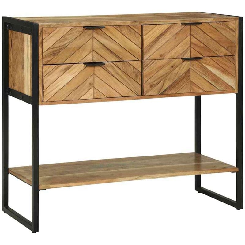 foto del prodotto tavolo console 90x35x80 cm legno massello acacia vidaxl