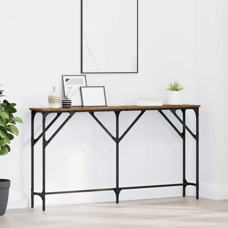 foto del prodotto tavolo console legno vecchio 140x23x75 cm legno ingegnerizzato vidaxl