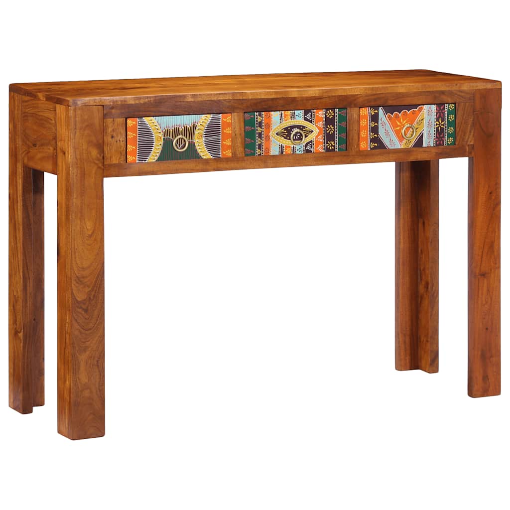 foto del prodotto tavolo consolle 110x35x75 cm in legno massello di acacia