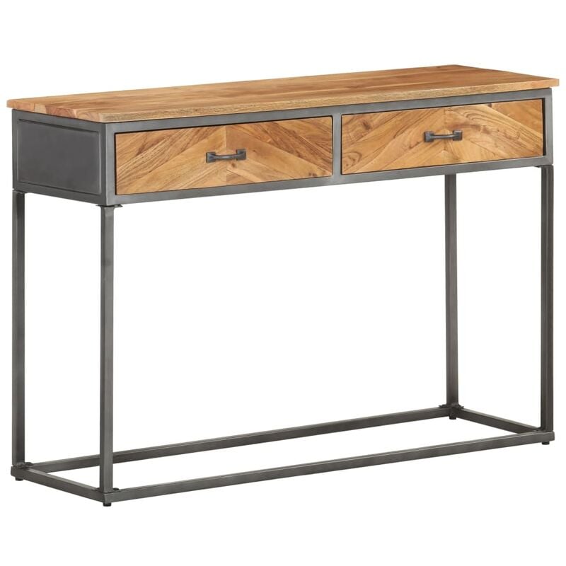 foto del prodotto tavolo consolle 110x35x75 cm in legno massello di acacia vidaxl