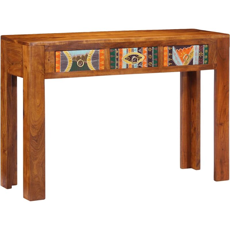 foto del prodotto tavolo consolle 110x35x75 cm in legno massello di acacia vidaxl