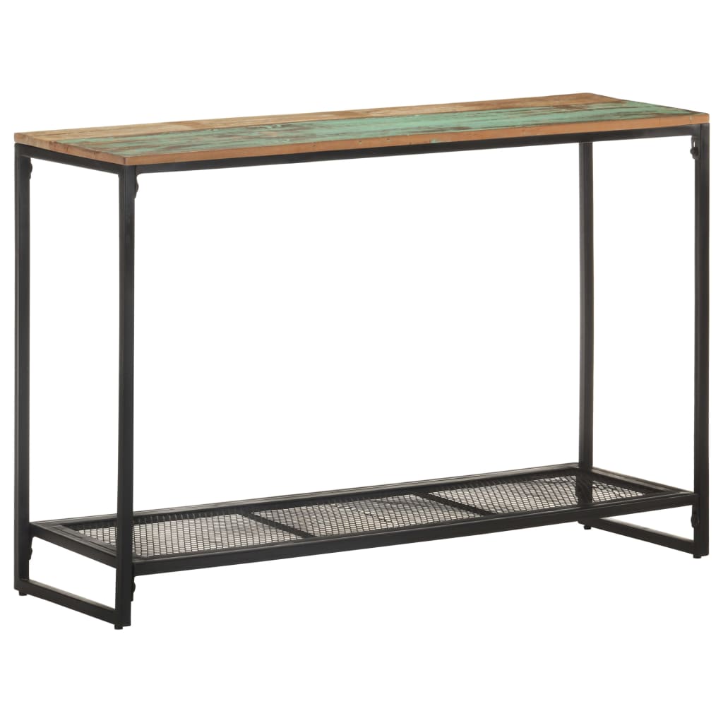 foto del prodotto tavolo consolle 110x35x75 cm in legno massello di recupero cod mxl 21931