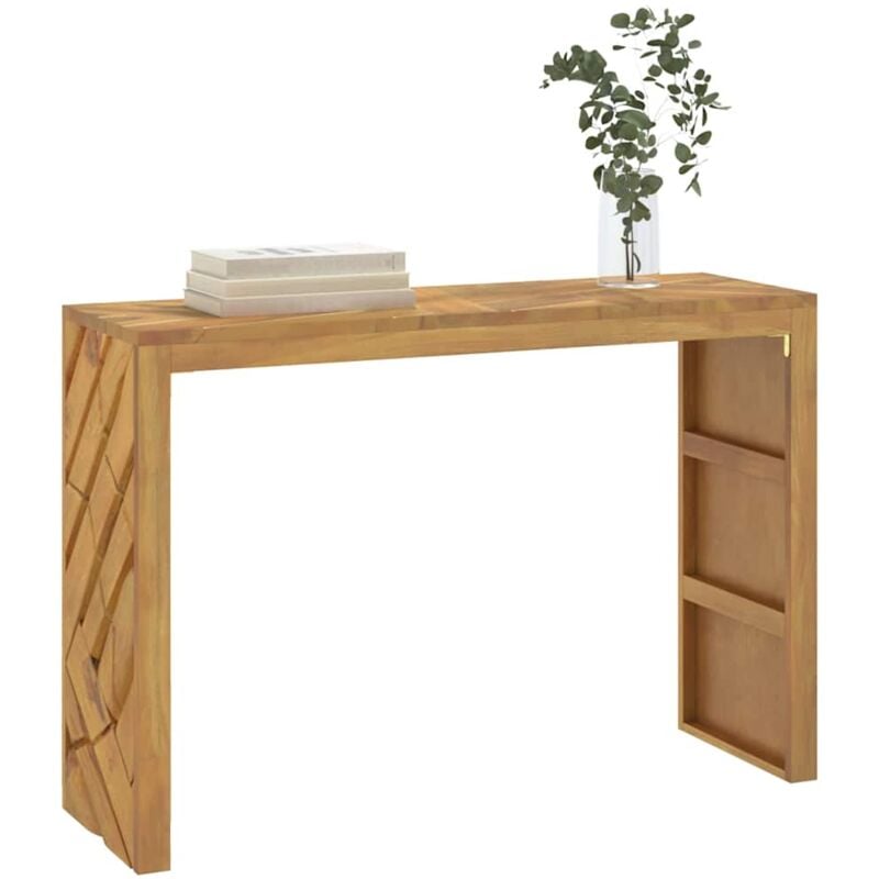 foto del prodotto tavolo consolle 110x35x75 cm in legno massello di teak vidaxl 532531