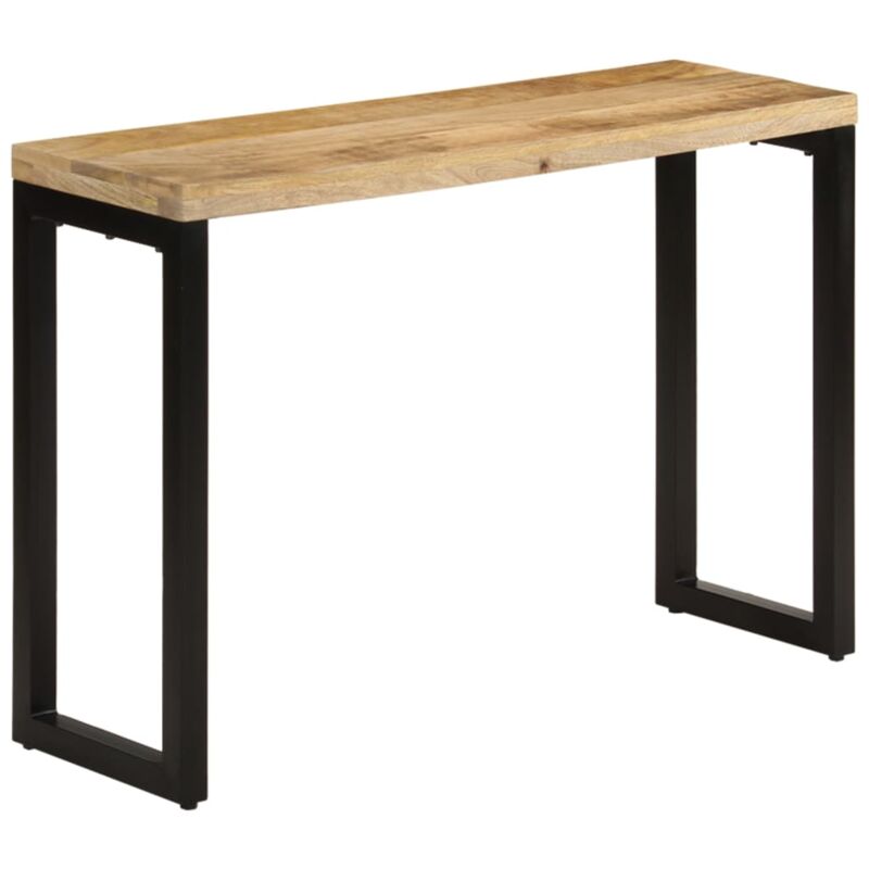 foto del prodotto tavolo consolle 110x35x76 cm in legno grezzo massello di mango vidaxl
