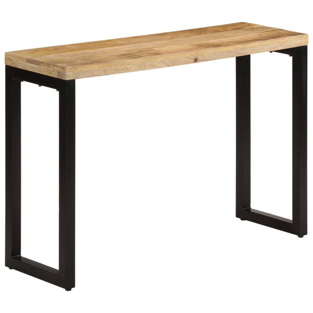 foto del prodotto tavolo consolle 110x35x76 cm in legno grezzo massello di mangocod mxl 127796