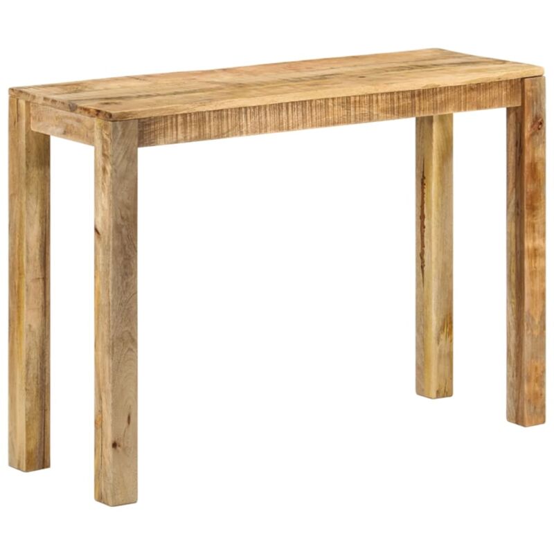 foto del prodotto tavolo consolle 110x35x76 cm in legno massello di mango grezzo