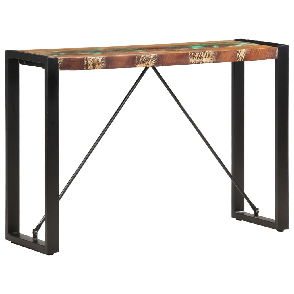 foto del prodotto tavolo consolle 110x35x76 cm in legno massello di recupero