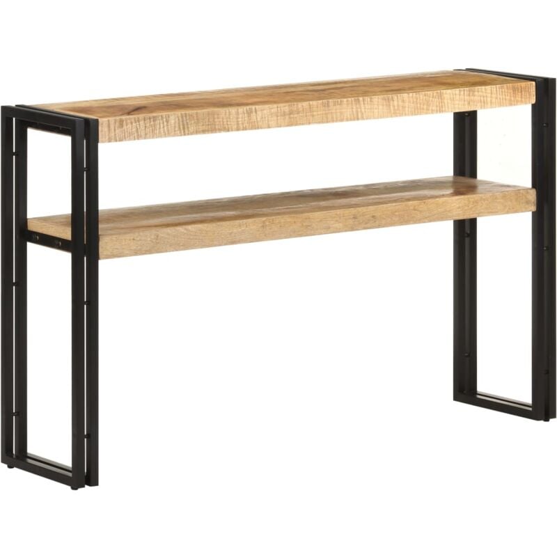 foto del prodotto tavolo consolle 120x30x75 cm in legno di mango grezzo vidaxl