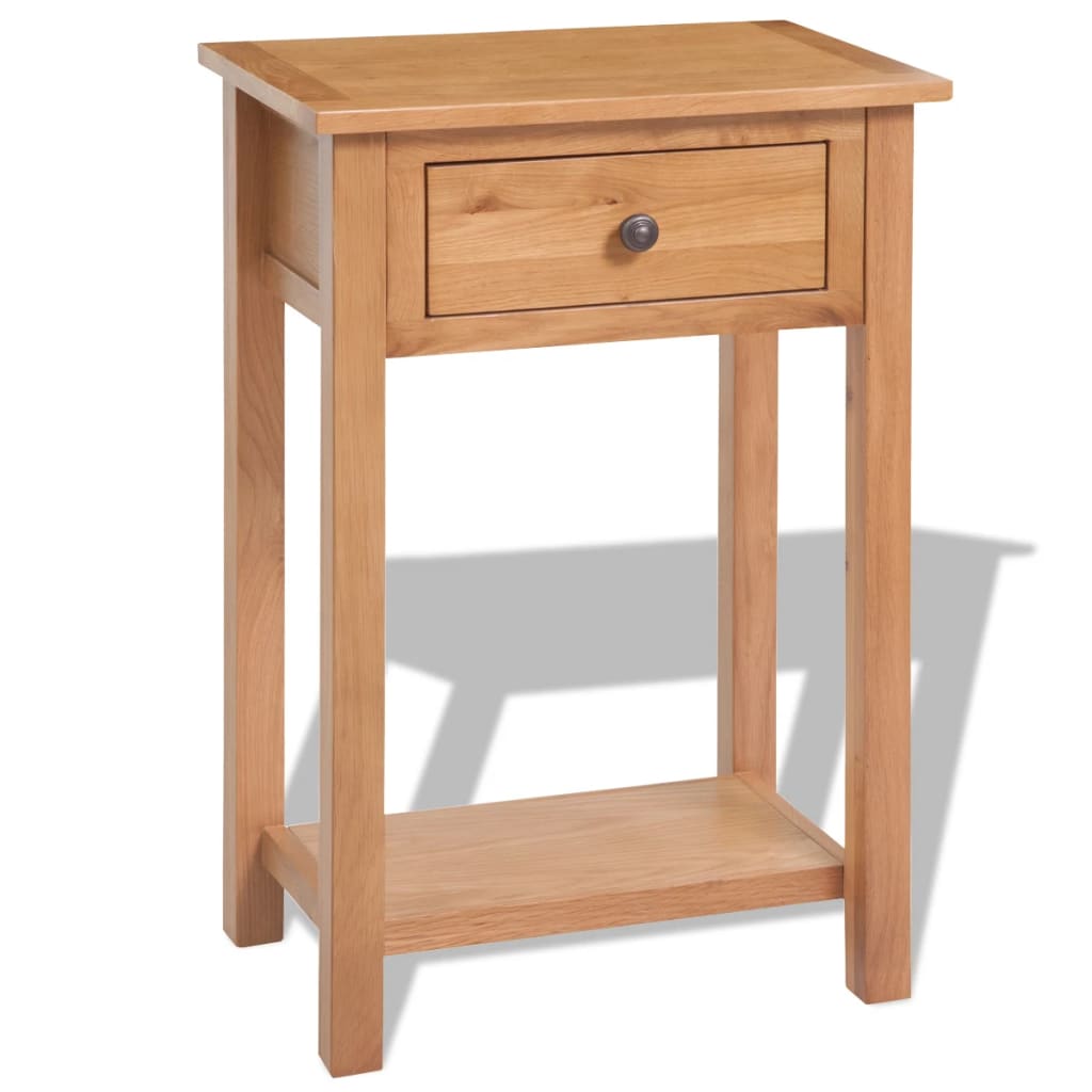 foto del prodotto tavolo consolle 50x32x75 cm in massello di rovere cod mxl 30929