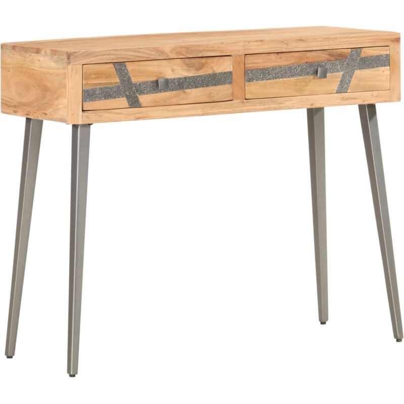 foto del prodotto tavolo consolle 90x30x75 cm in legno massello di acacia vidaxl