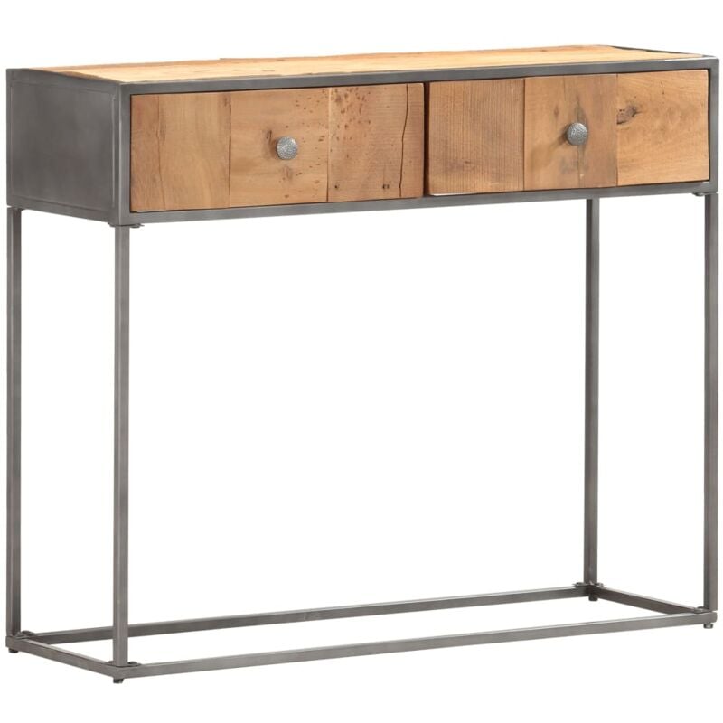 foto del prodotto tavolo consolle 90x30x75 cm in legno massello di recupero vidaxl