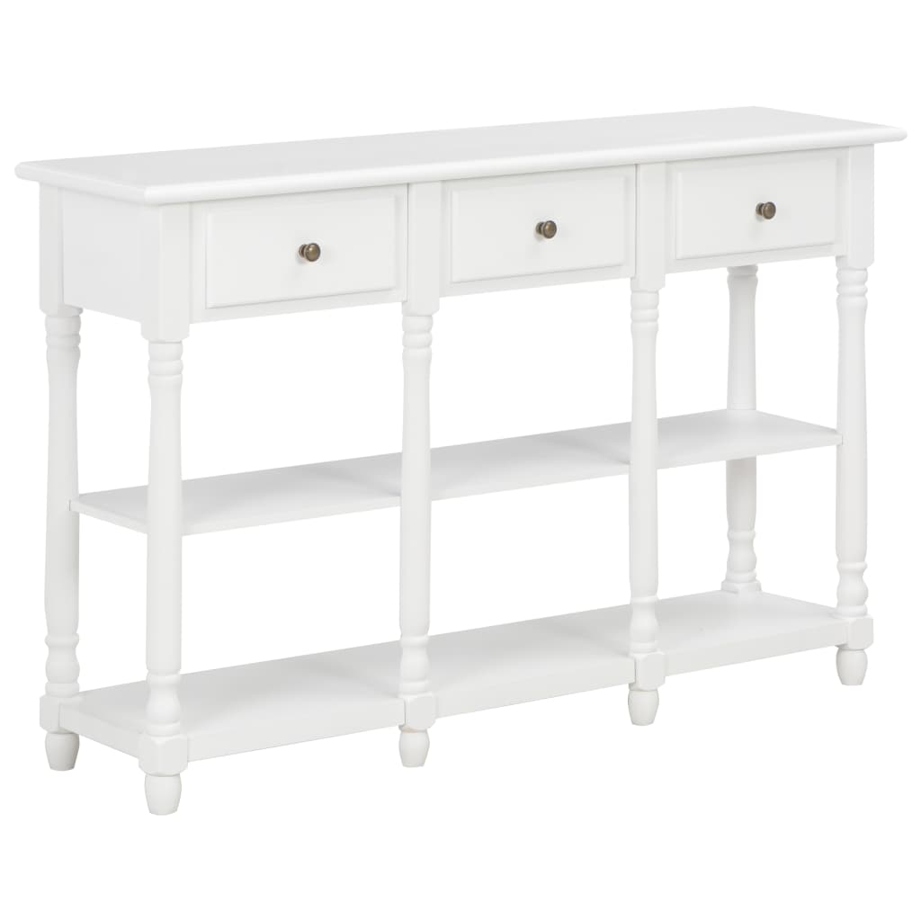 foto del prodotto tavolo consolle bianco 120x30x76 cm in mdf
