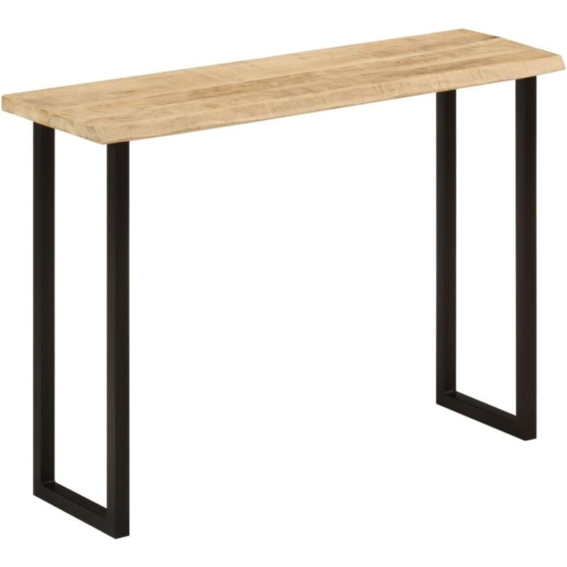 foto del prodotto tavolo consolle bordi vivi 105x33x76 cm legno massello di mango vidaxl