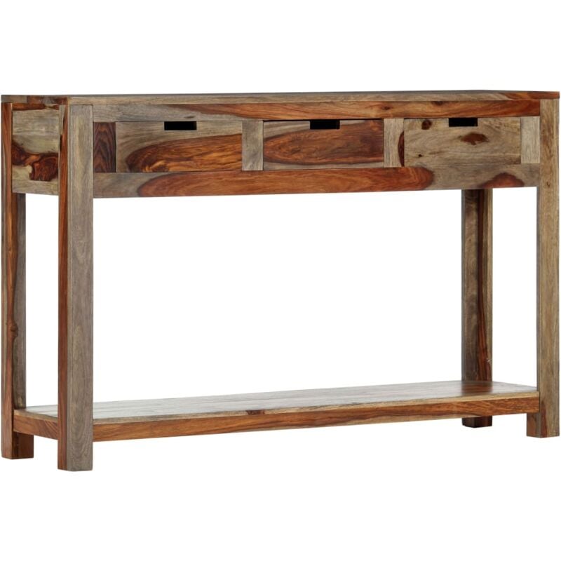 foto del prodotto tavolo consolle con 3 cassetti 120x30x75 cm legno di acacia vidaxl