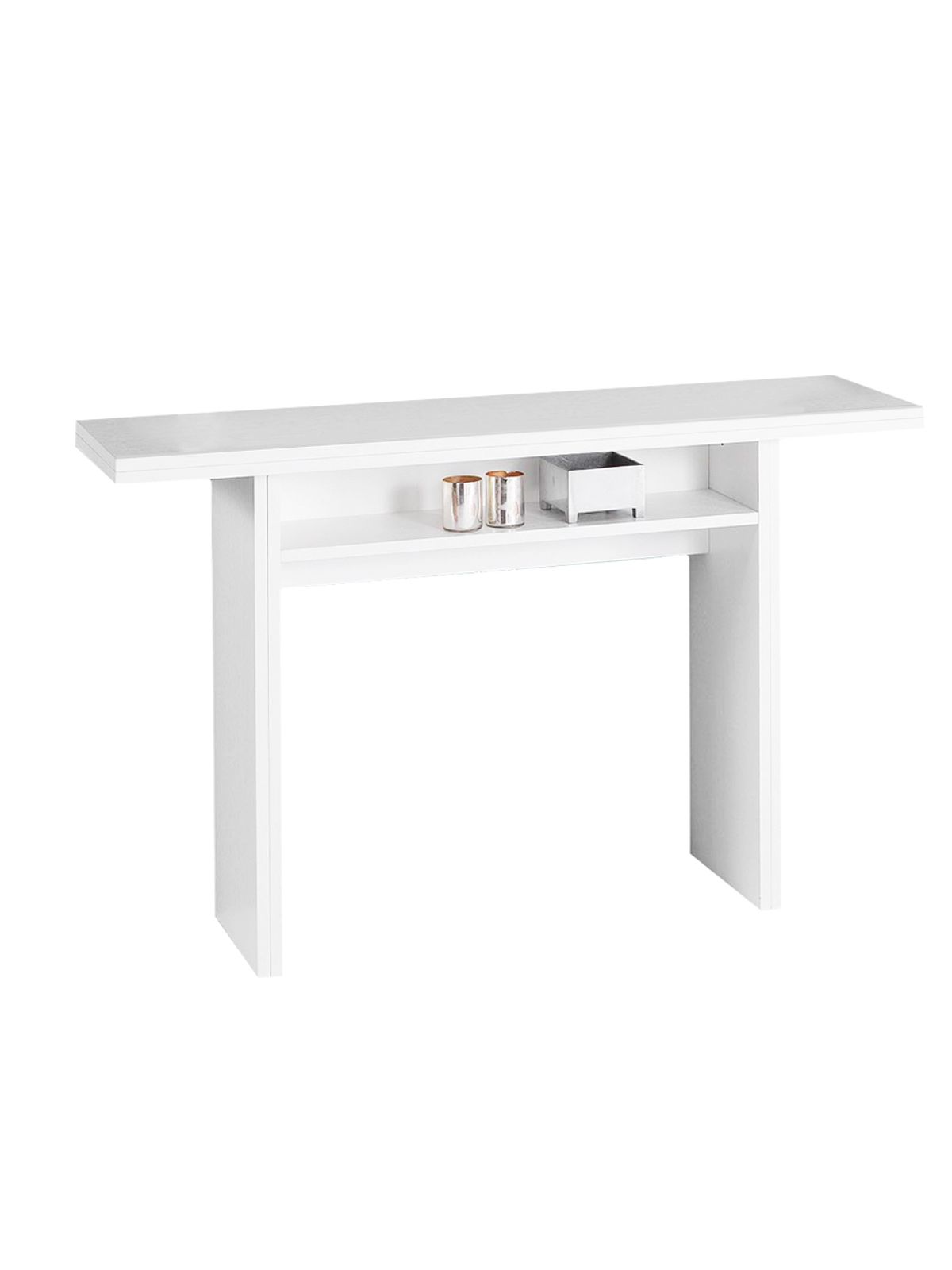 foto del prodotto tavolo consolle estensibile opl bianco