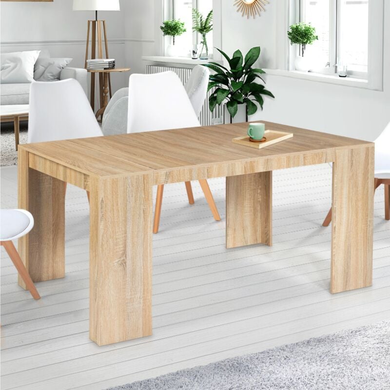 foto del prodotto tavolo consolle estensibile per 6 persone 140 cm in legno di faggio orlando