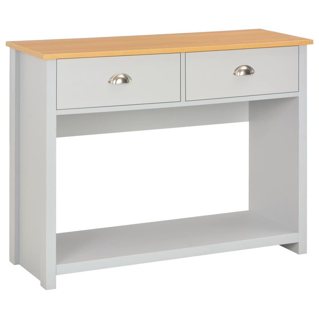 foto del prodotto tavolo consolle grigio 97x35x76 cm cod mxl 16463