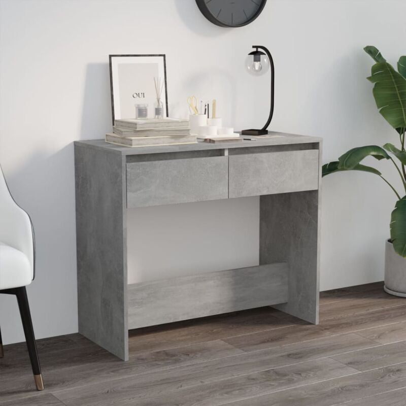 foto del prodotto tavolo consolle grigio cemento 89x41x76,5 cm in acciaio vidaxl
